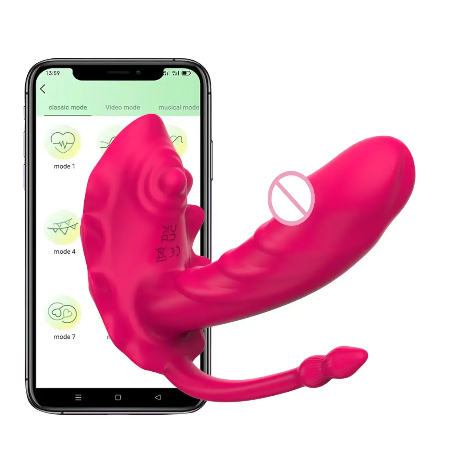 vibrador interno de silicona suave
