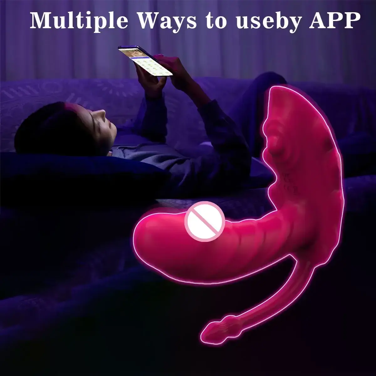 vibrador intimo de silicona y abs