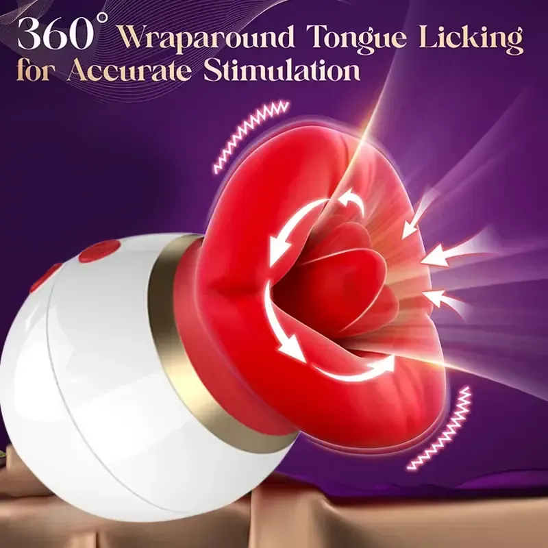 vibrador lengua giratoria usb recargable