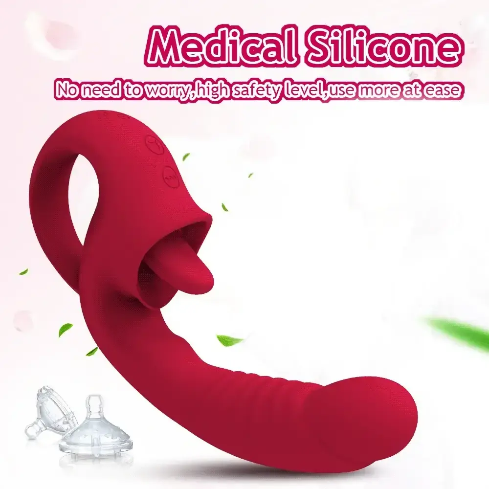 vibrador lengua suave al tacto