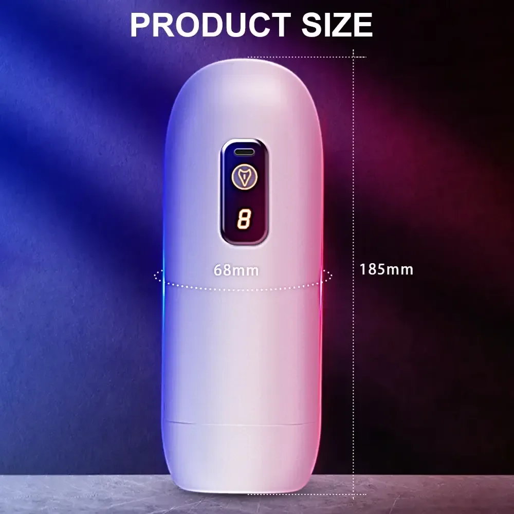 vibrador masculino con 8 modos