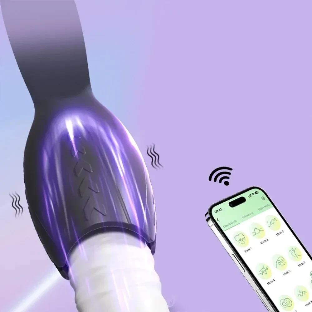 vibrador masculino con 9 modos vibración