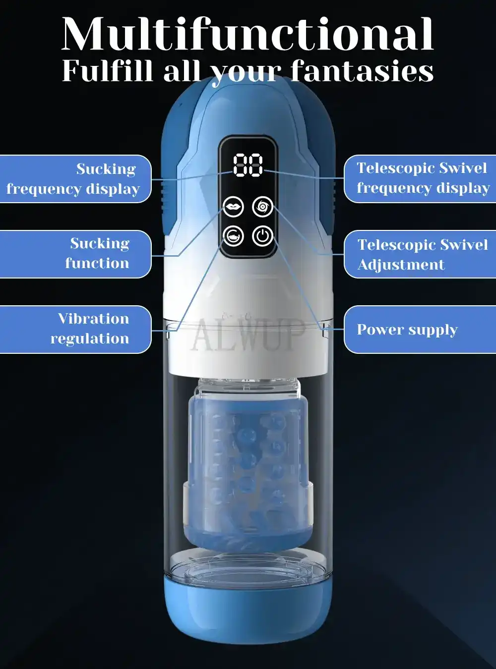 vibrador masculino copa silicona recargable