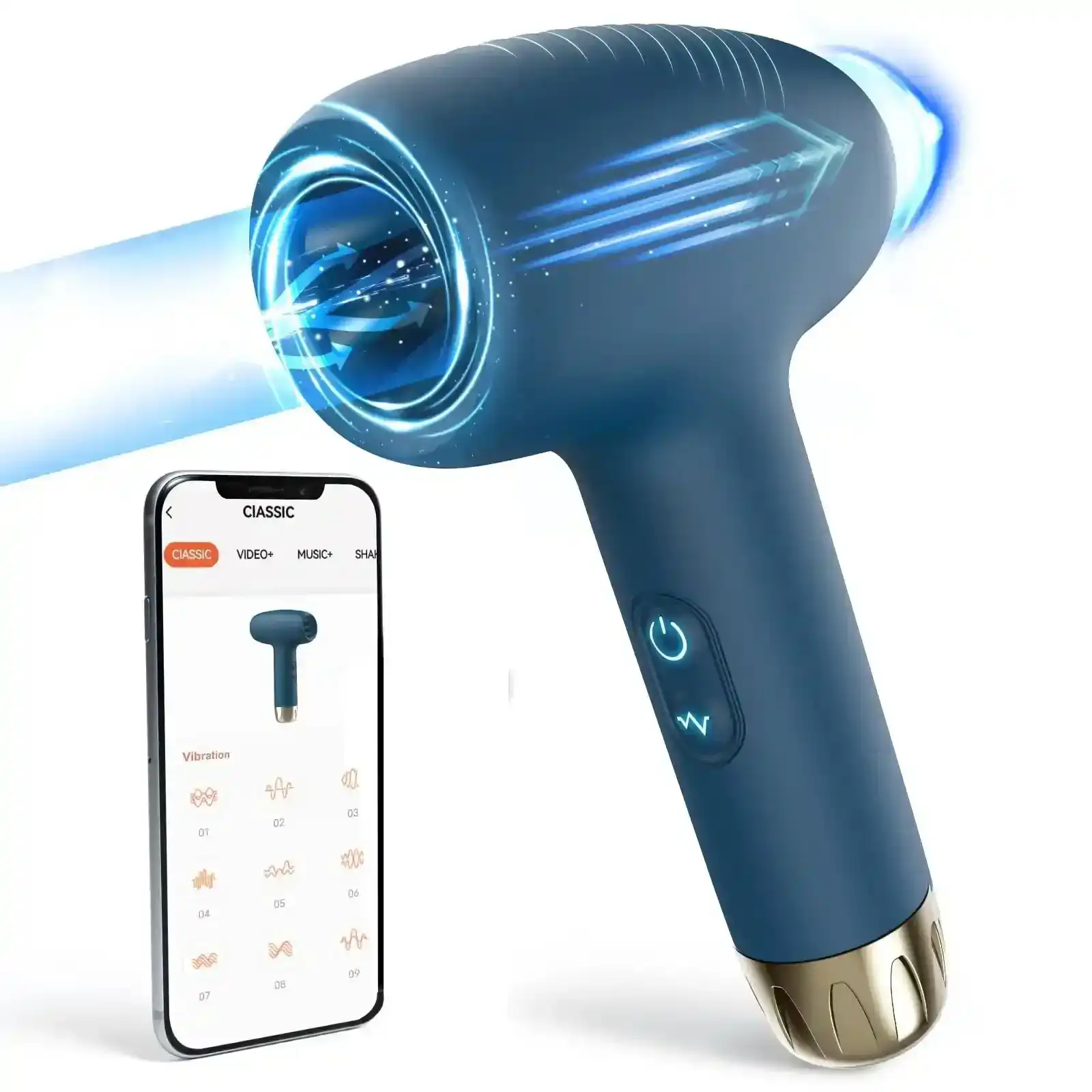 vibrador masculino recargable con textura