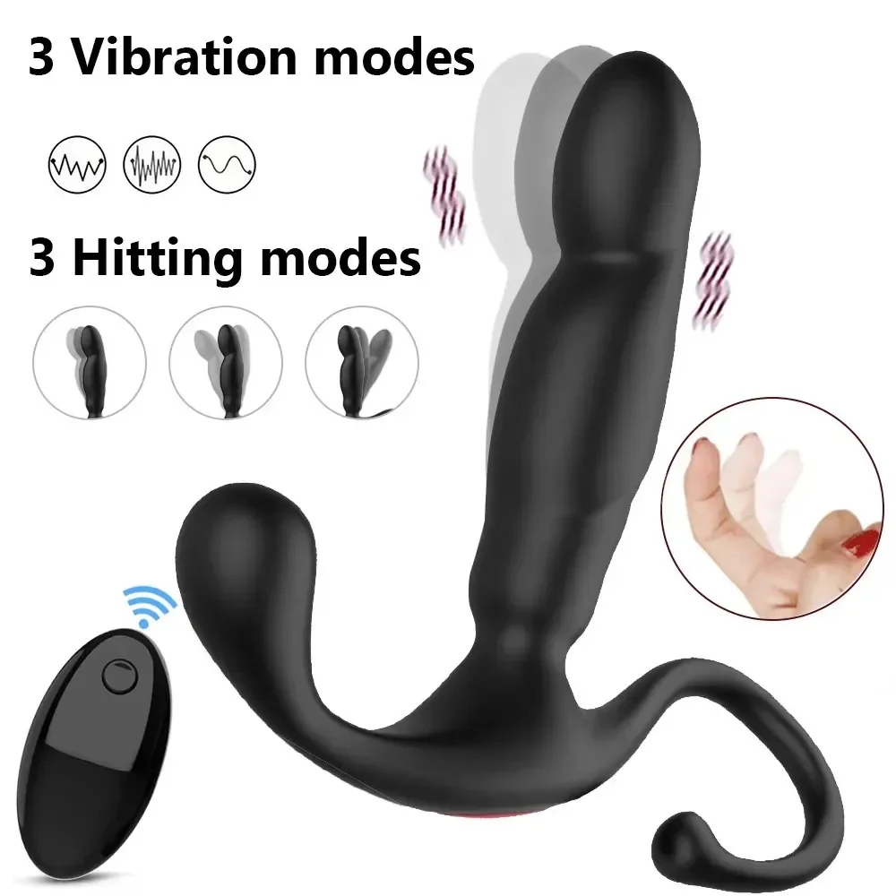 vibrador negro para masaje prostático