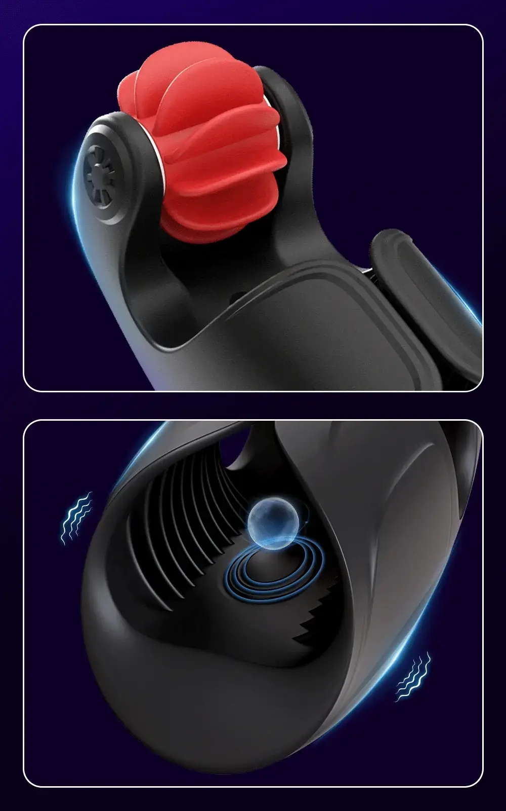 vibrador para glande con estimulacion 1