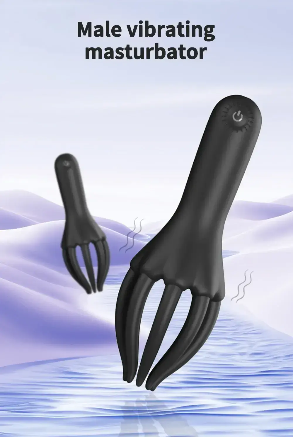 vibrador para glande con tentaculos