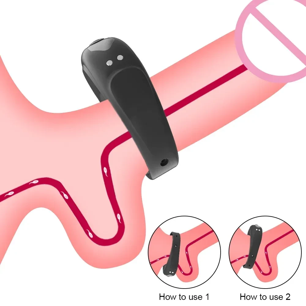 vibrador para pene ajustable silicona