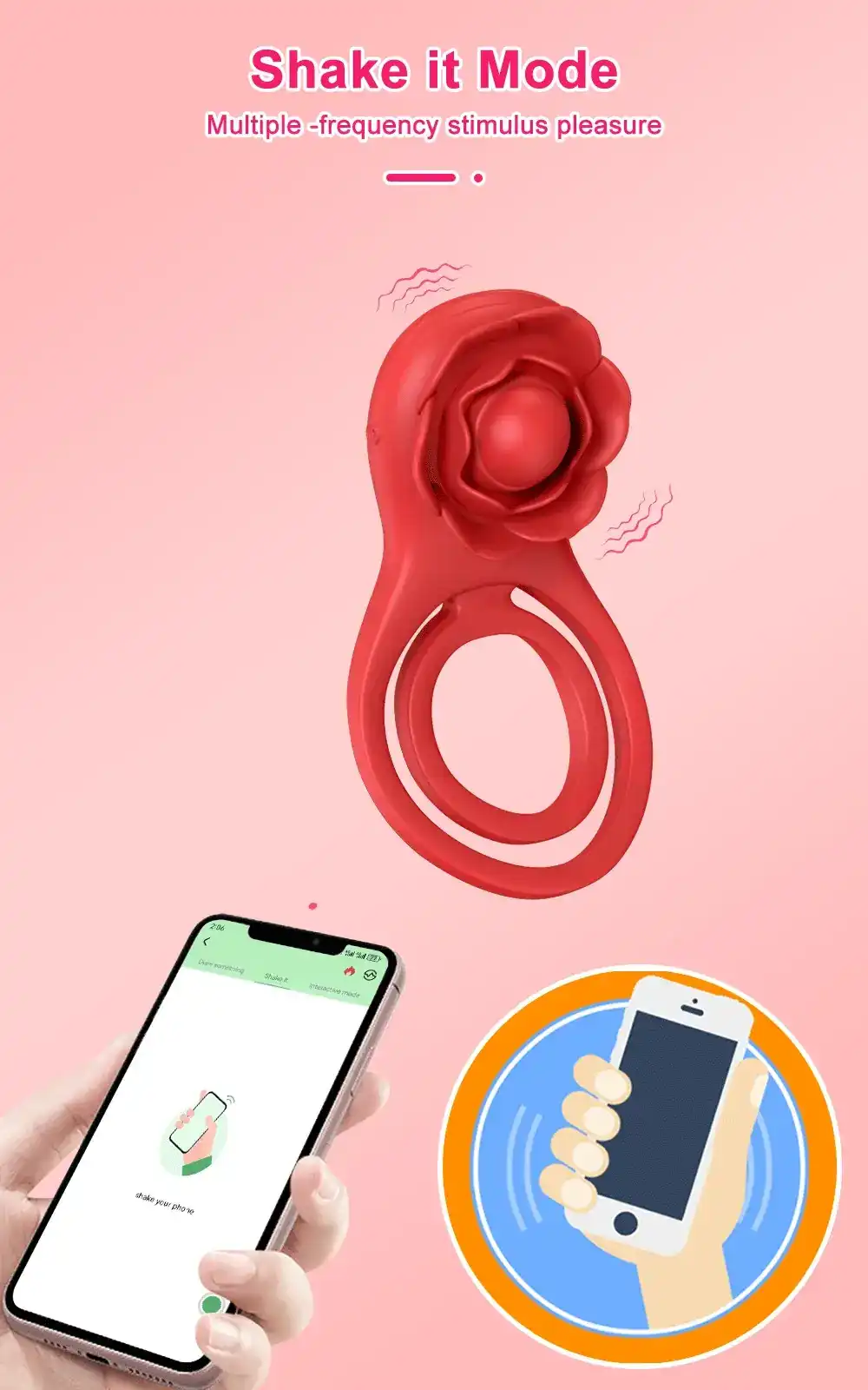 vibrador para pene con app