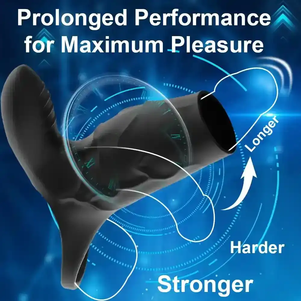 vibrador para pene y clitoris silicona