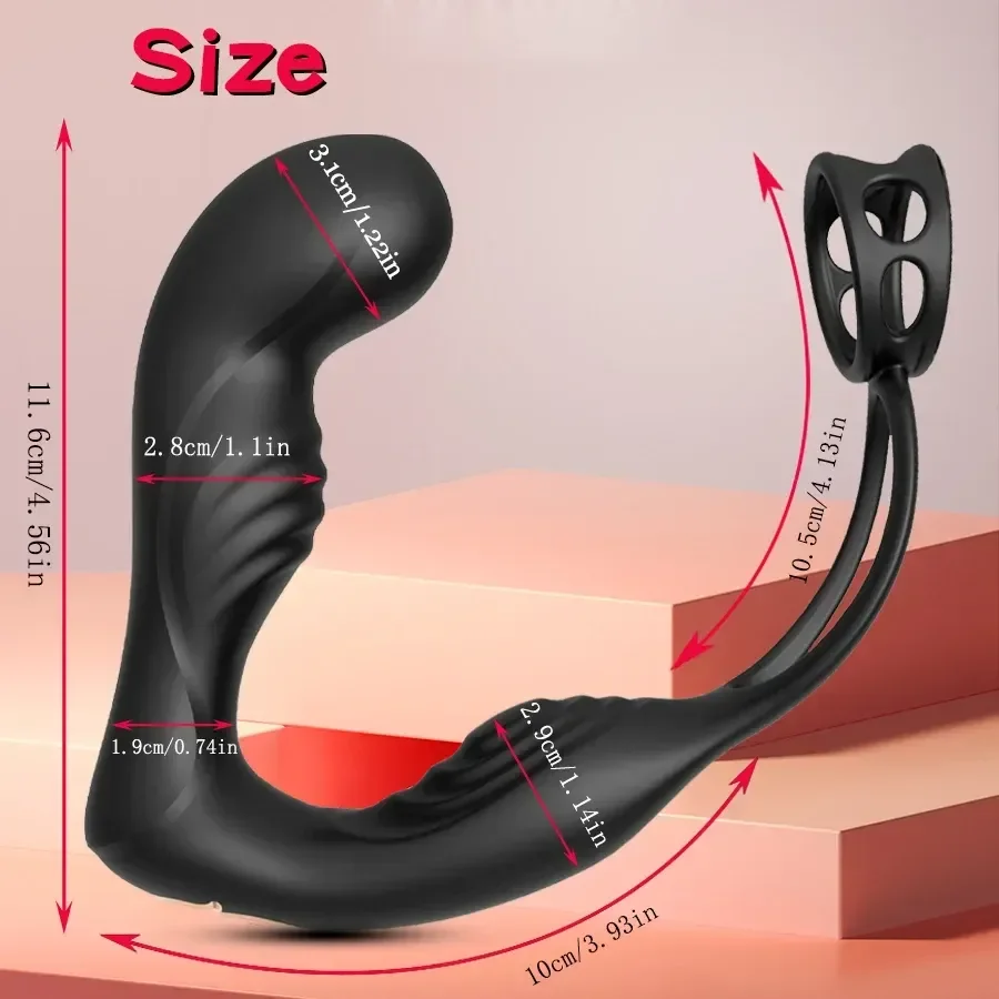 vibrador para prostata doble silicona