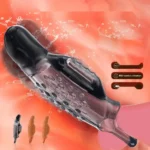 vibrador pene con diseño de lluvia