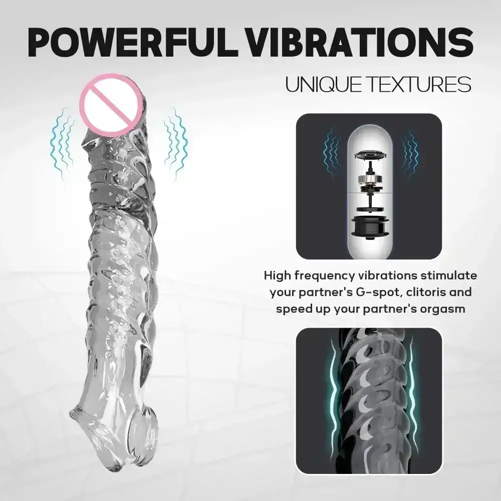 vibrador pene con texturas silicona