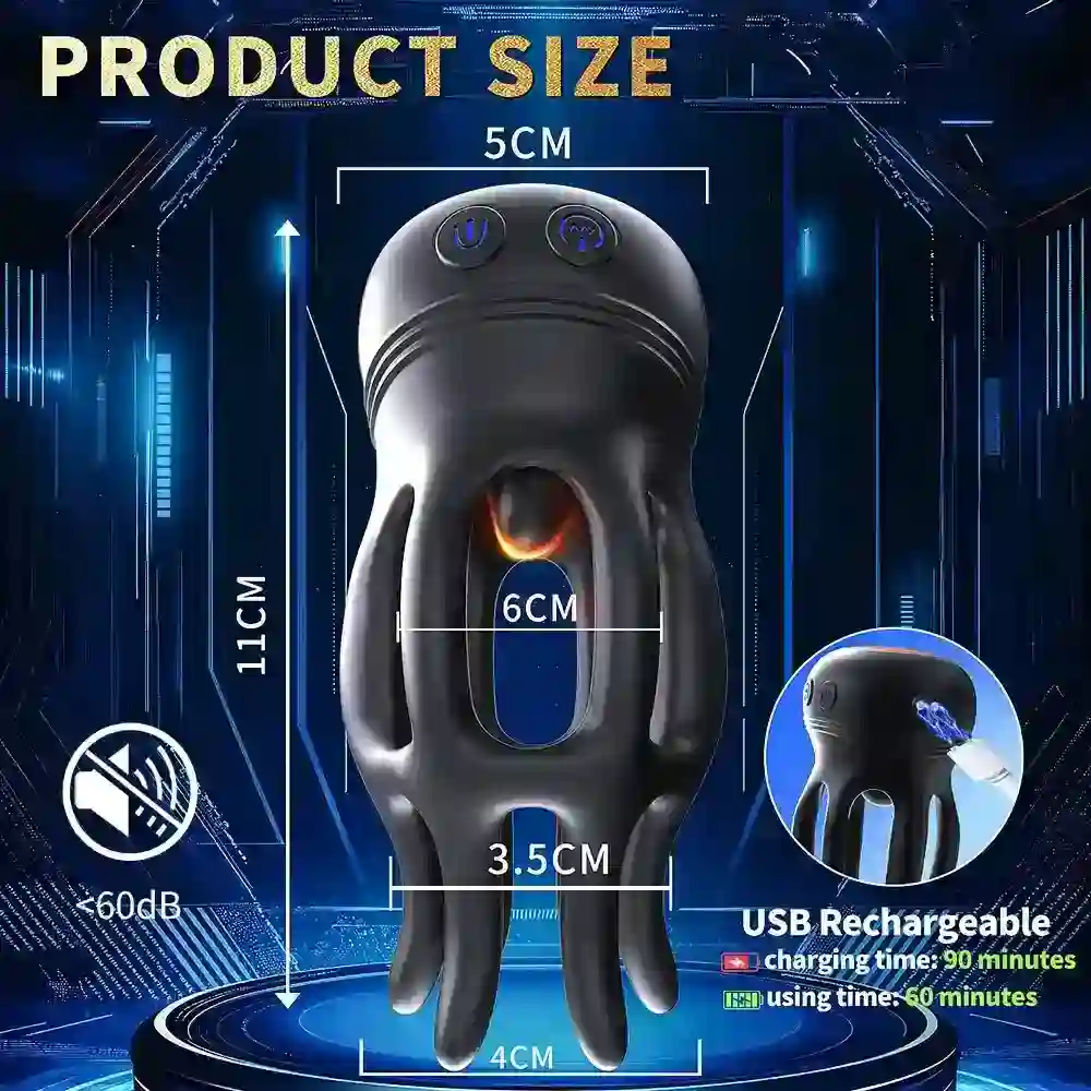 vibrador pene recargable usb silicona