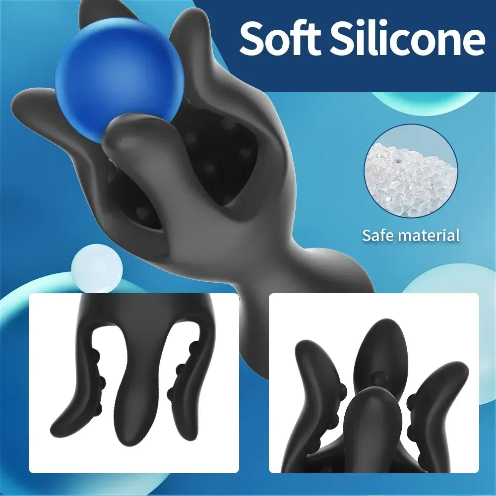 vibrador pene silicona con texturas