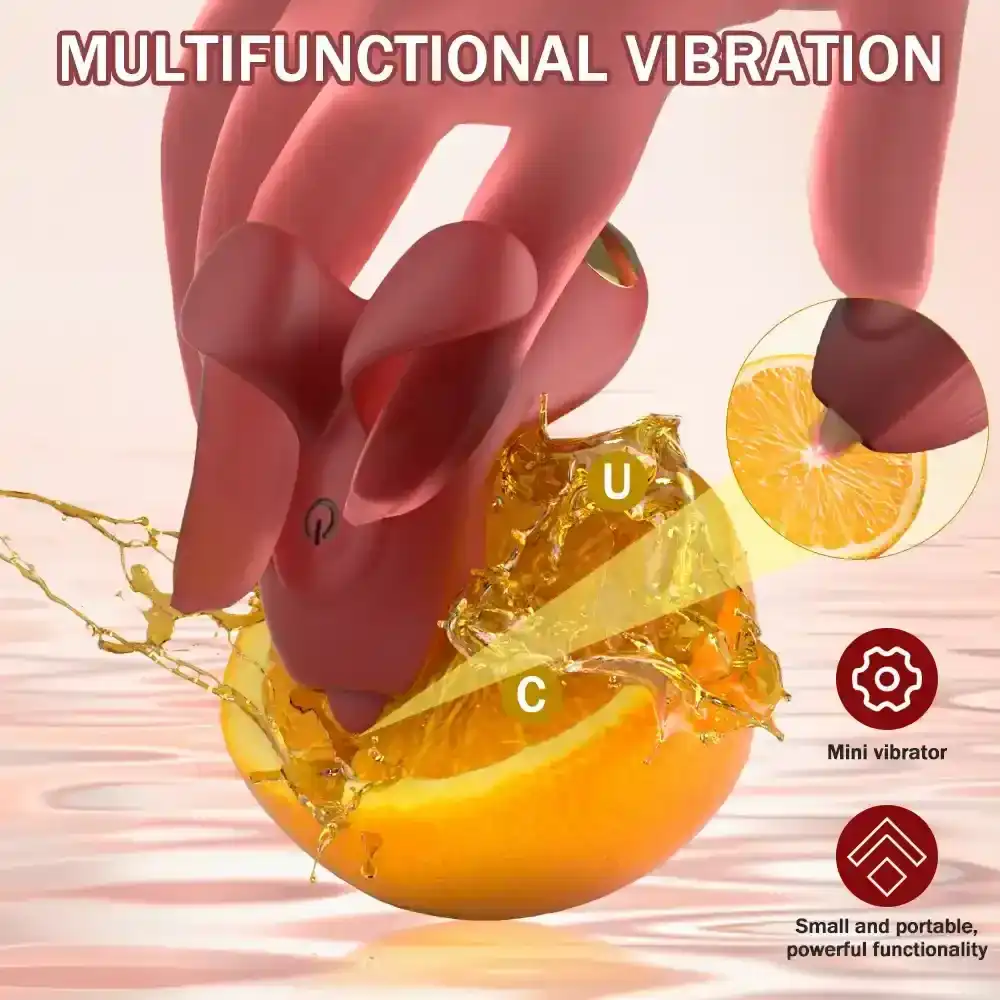 vibrador pequeno silicona nueve vibraciones
