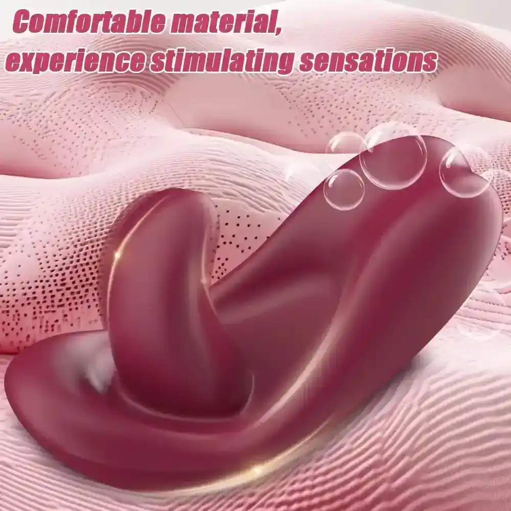 vibrador portátil con forma de lengua