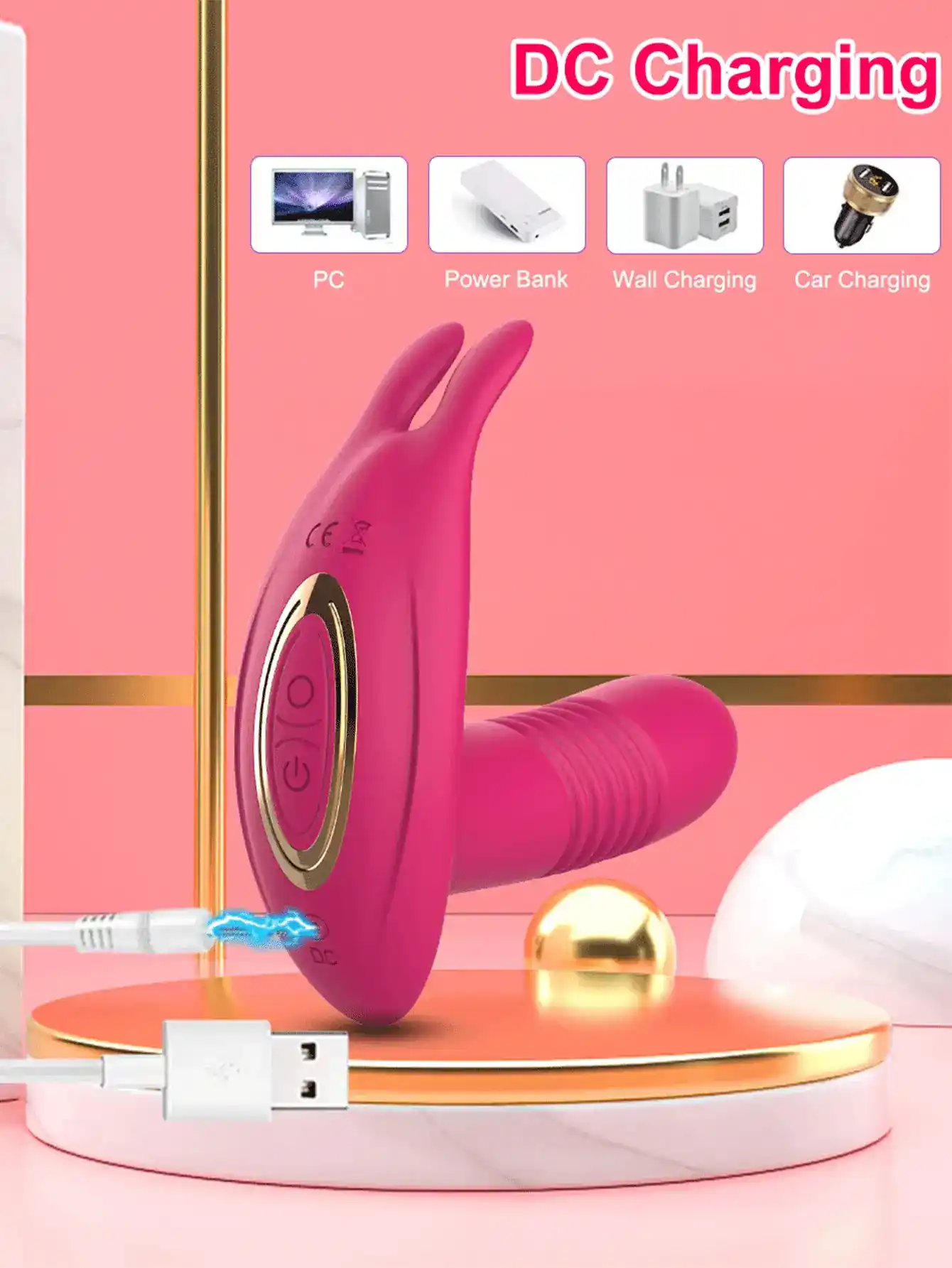 vibrador portatil con rotacion 360