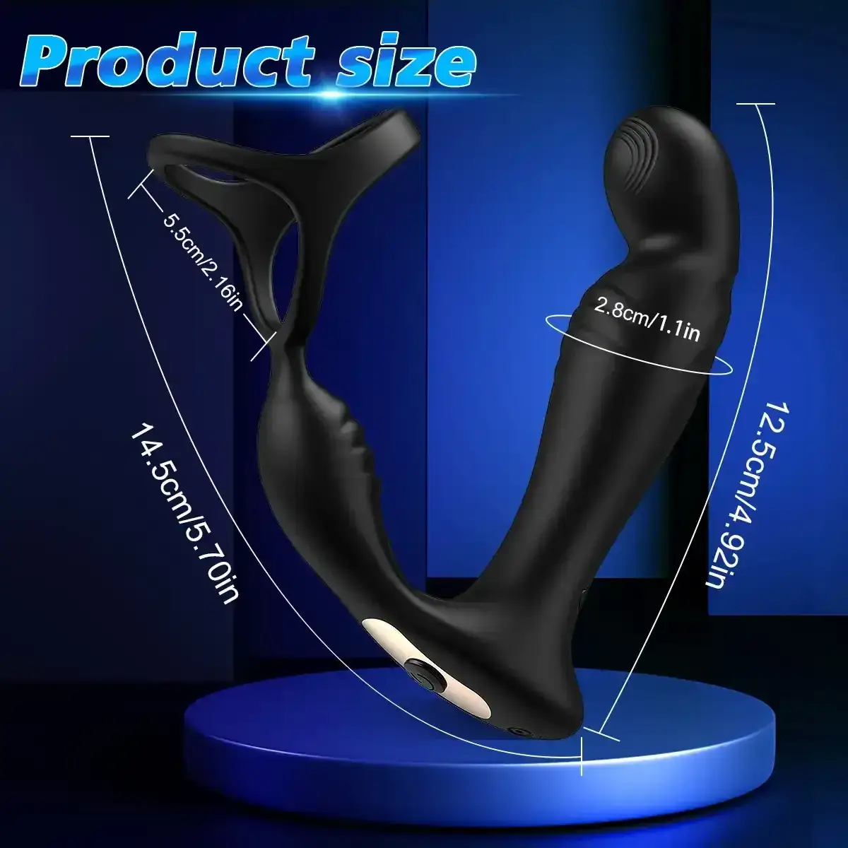 vibrador prostatico con anillo peneano