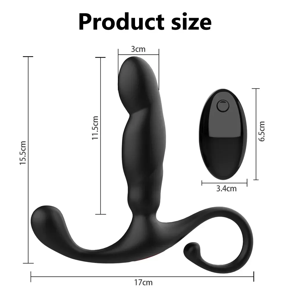 vibrador prostatico control remoto silencioso