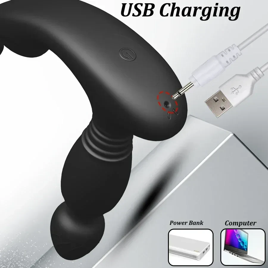 vibrador prostatico silicona con 10 patrones