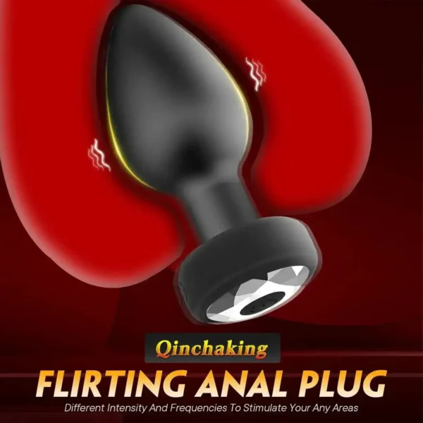 vibrador prostático silicona negro
