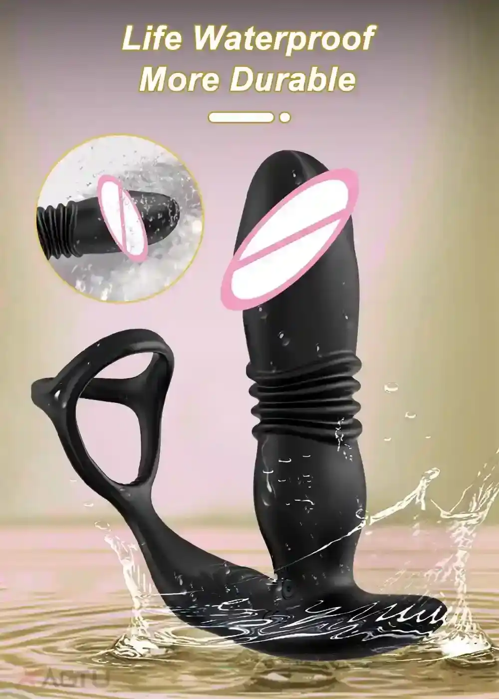 vibrador prostatico telescopico silicona medica