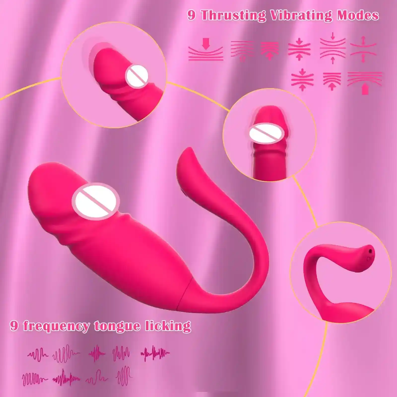 vibrador punto g con 9 modos