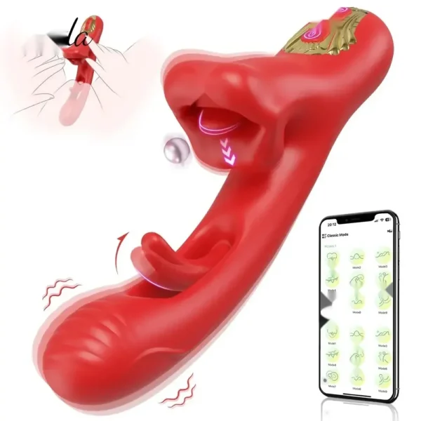 vibrador punto g con aleteo