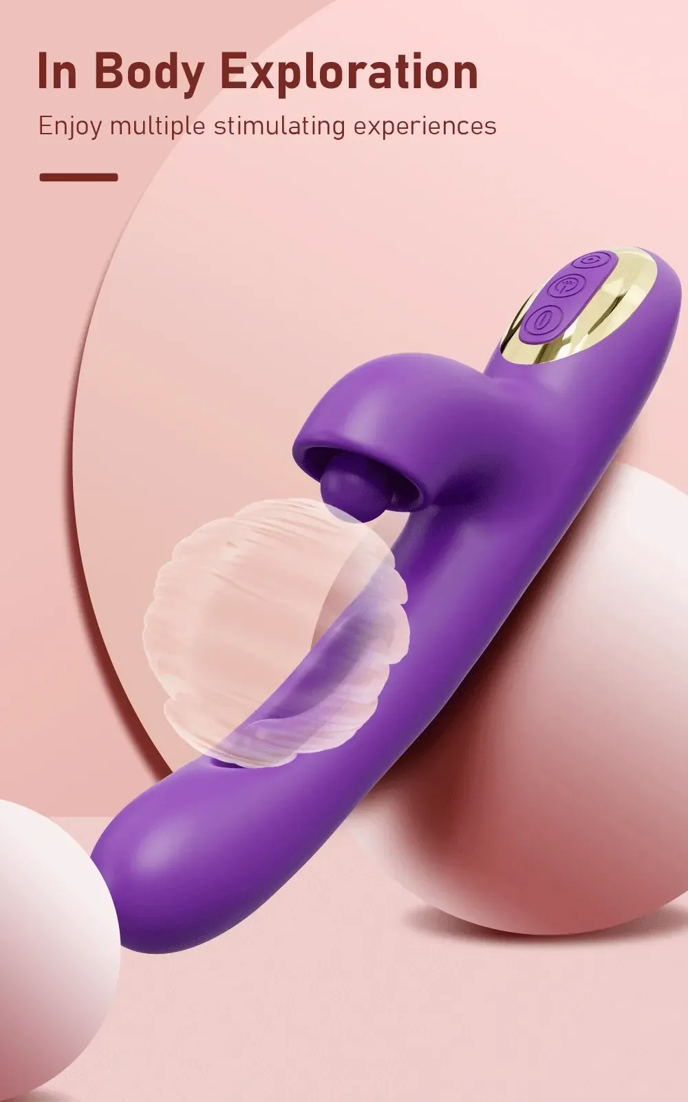 vibrador punto g con rotacion clitoridiana