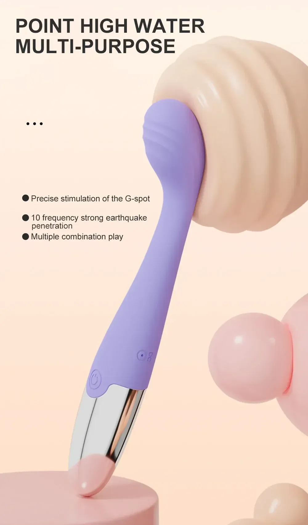 vibrador punto g forma curvada