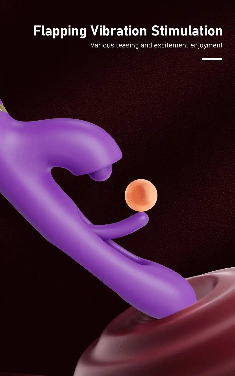 vibrador punto g rojo silicona suave