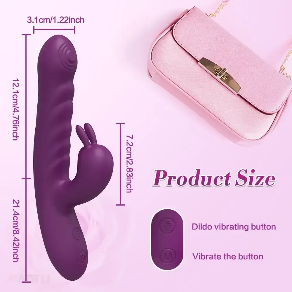 vibrador punto g rotatorio silicona medica