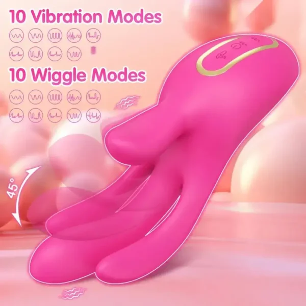 vibrador punto g y clítoris recargable