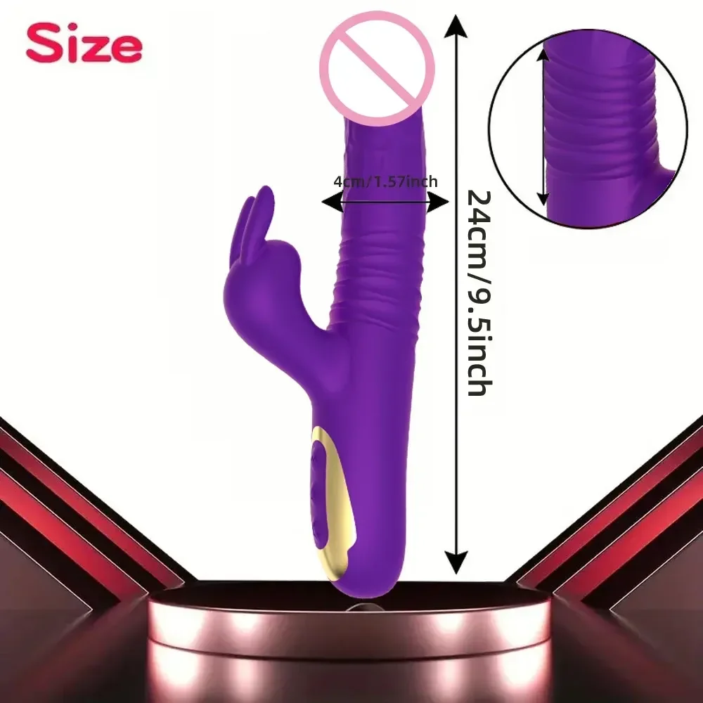 vibrador rabbit con cabeza realista