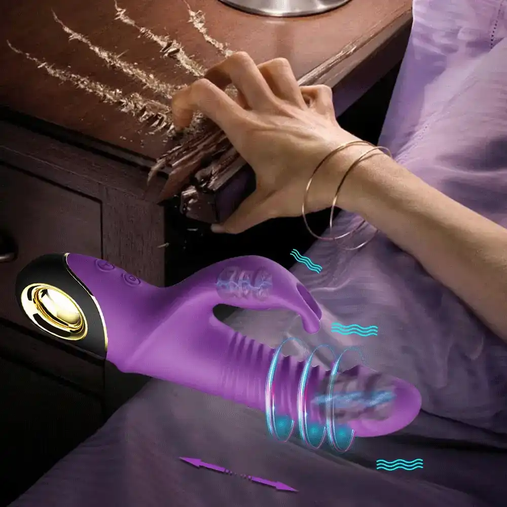 vibrador rabbit rotatorio para placer femenino