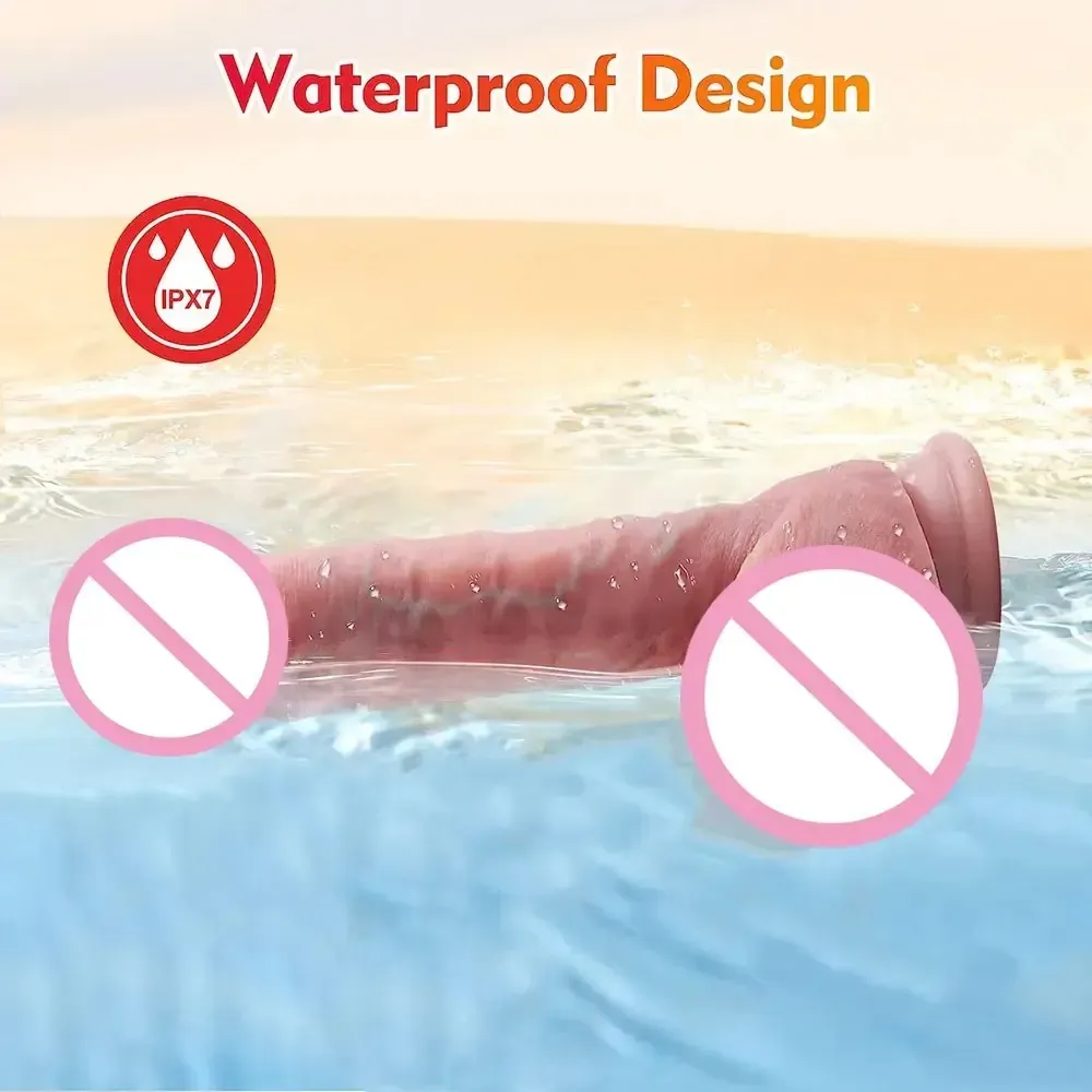 vibrador realista con múltiples modos empuje