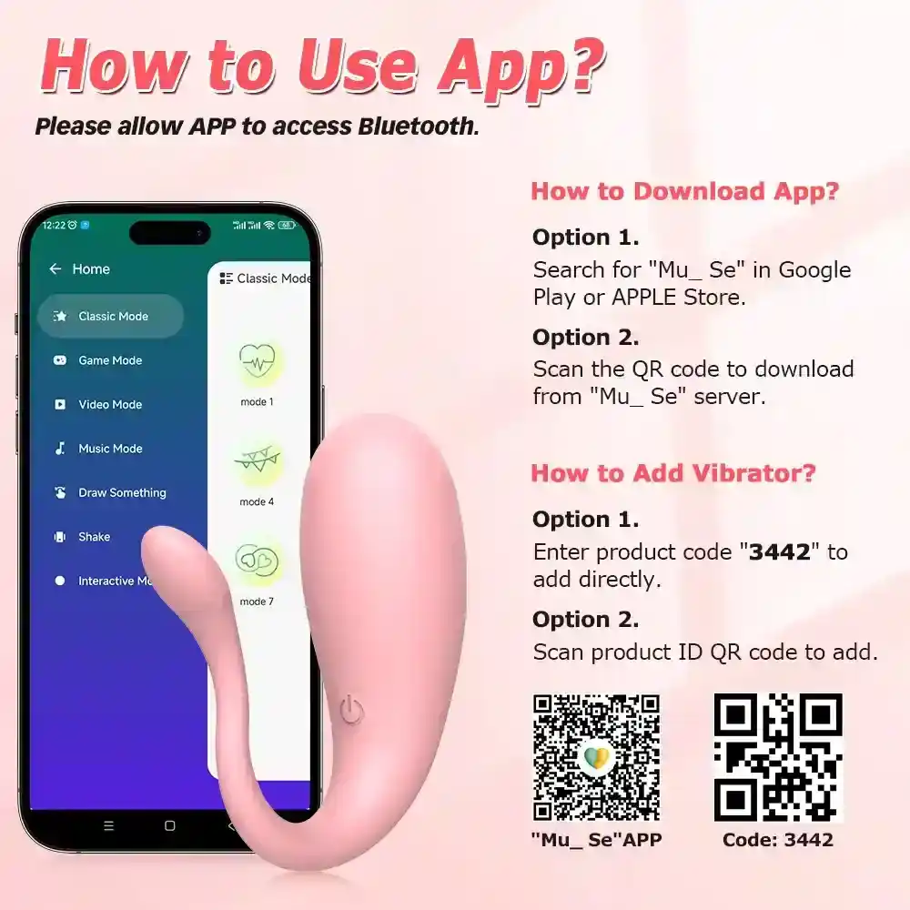 vibrador recargable app control manos libres