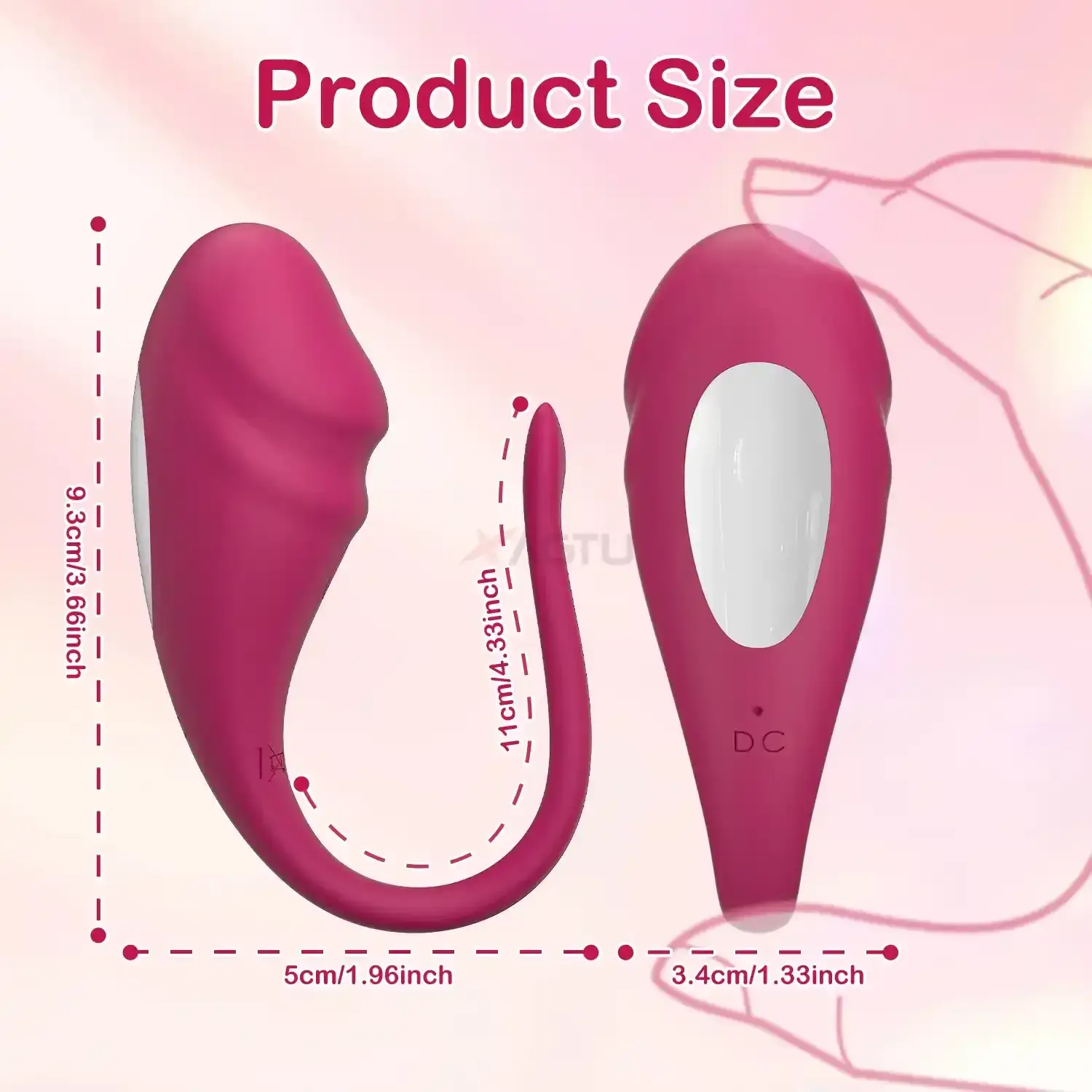 vibrador recargable con control remoto
