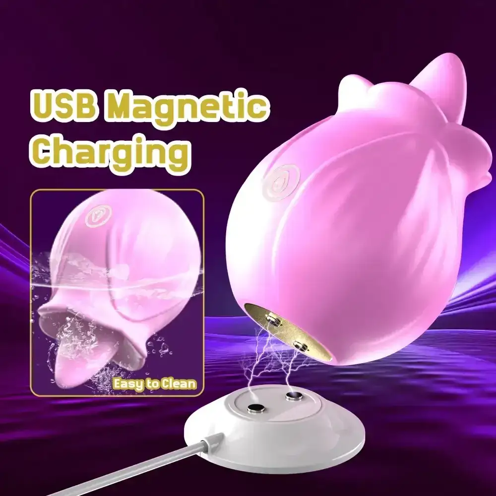 vibrador rosa silicona para clitoris