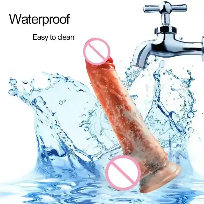 vibrador silicona con movimiento realista