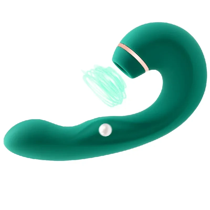 vibrador silicona con succion clitoridiana