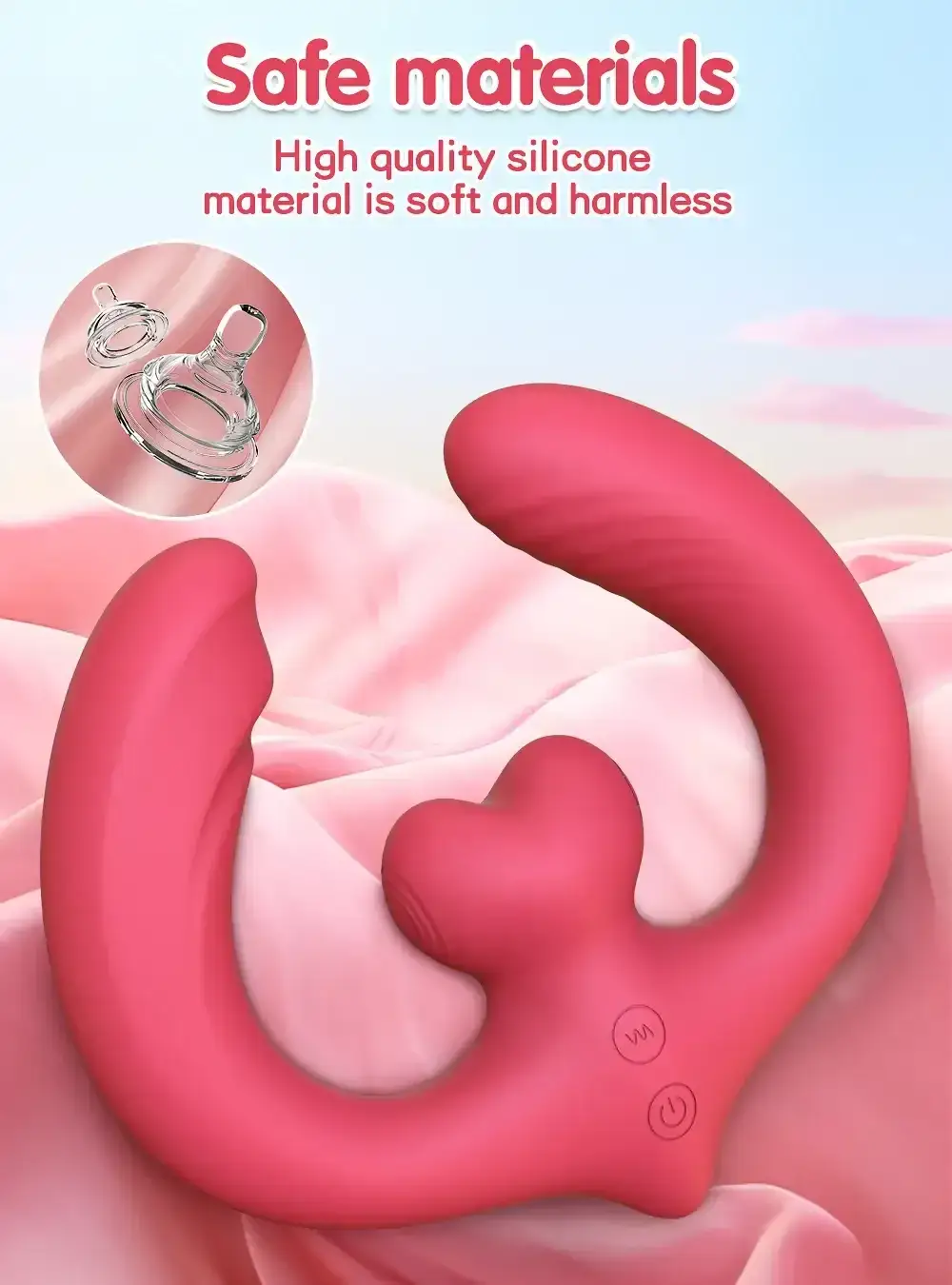 vibrador silicona doble motor potente