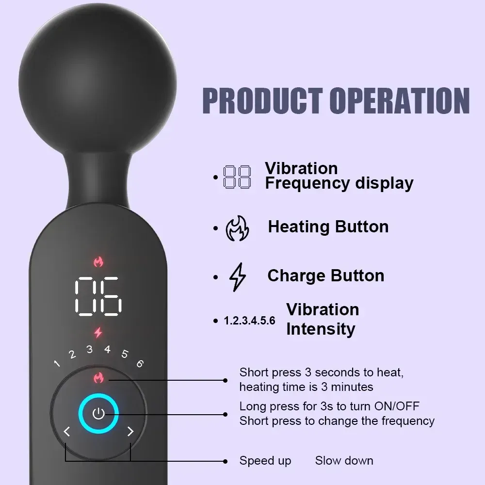 vibrador silicona medica con 72 modos