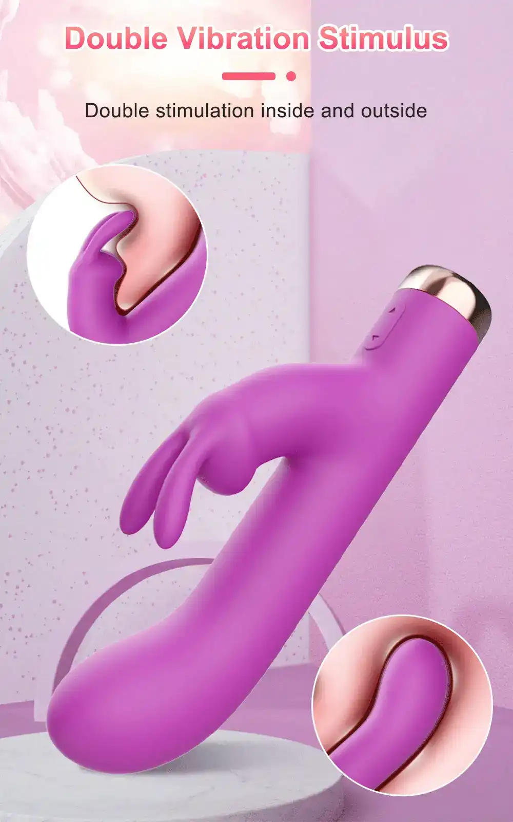 vibrador silicona medica estimulacion dual