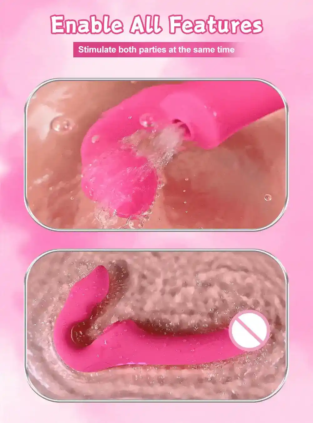 vibrador silicona motor doble estimulacion