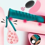 vibrador silicona negra control remoto