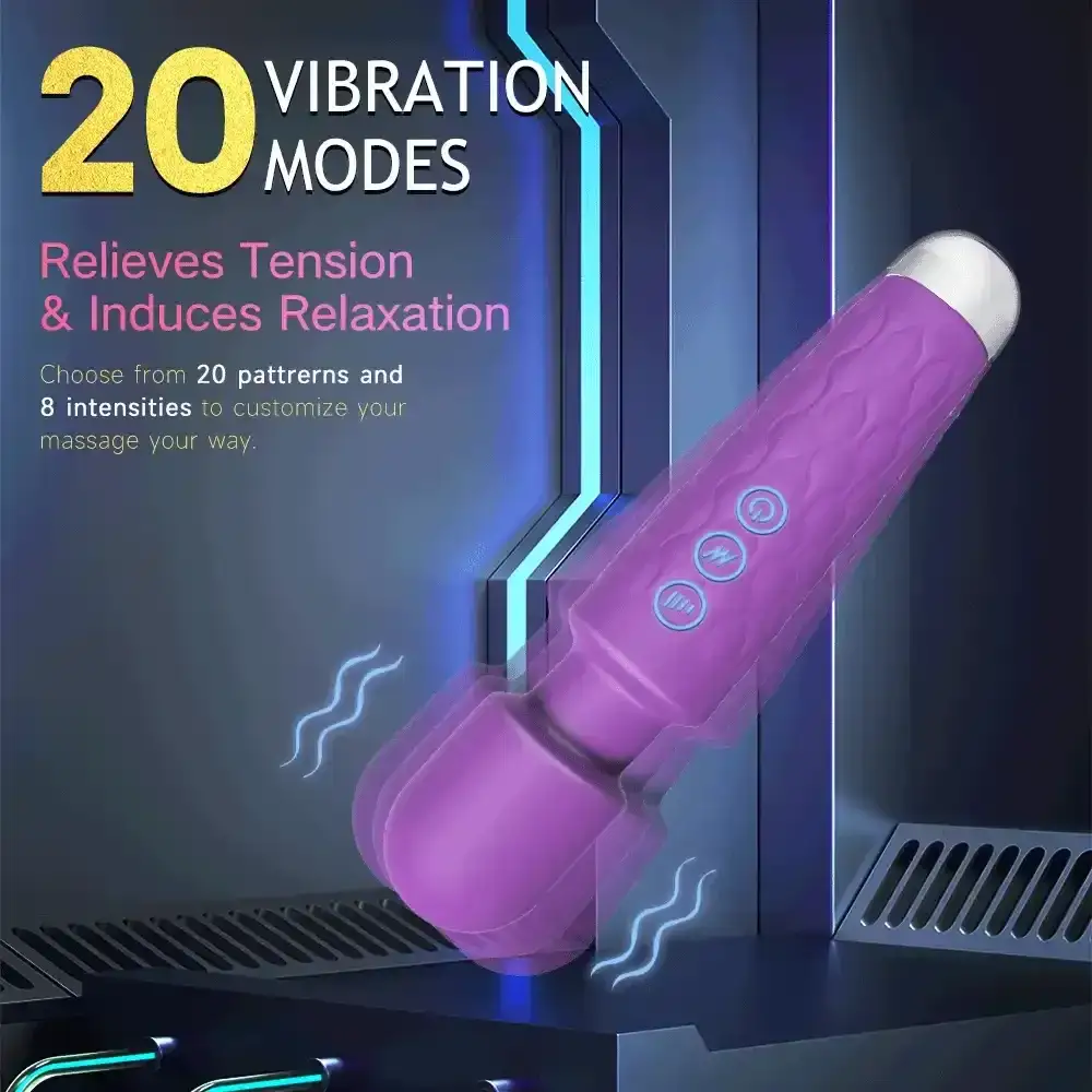 vibrador silicona suave 20 modos intensos