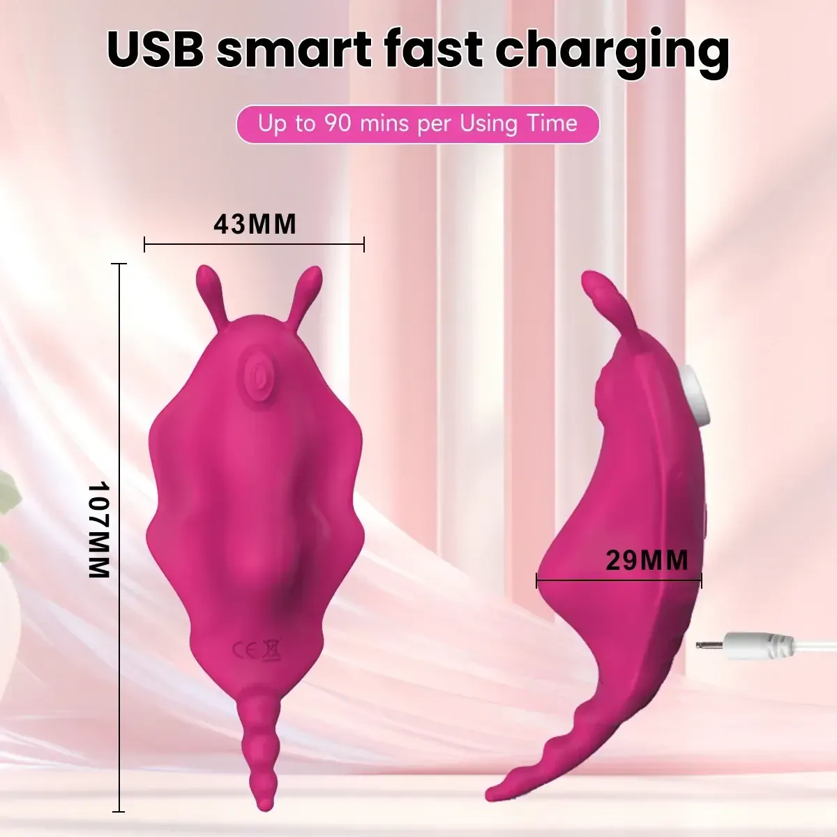 vibrador silicona suave control remoto