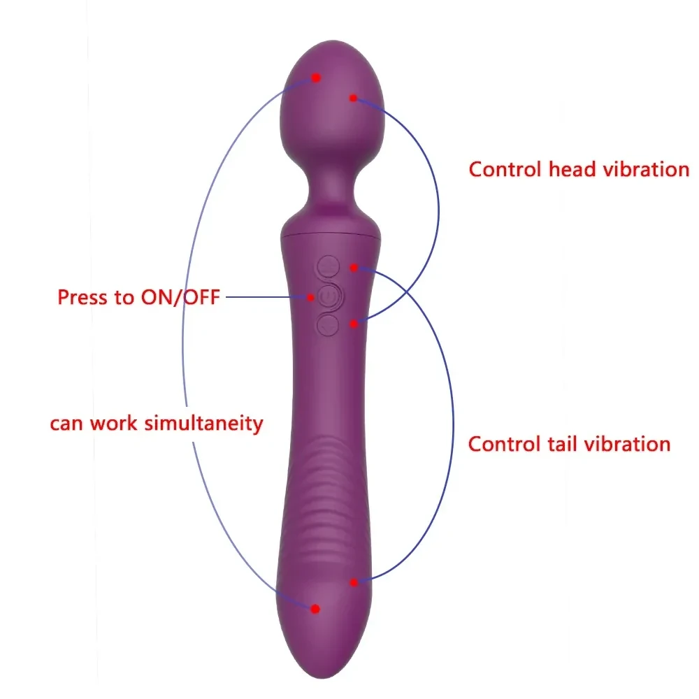 vibrador silicona suave doble estimulacion 2